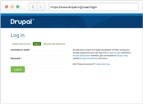 Sign In To Your Drupal Account